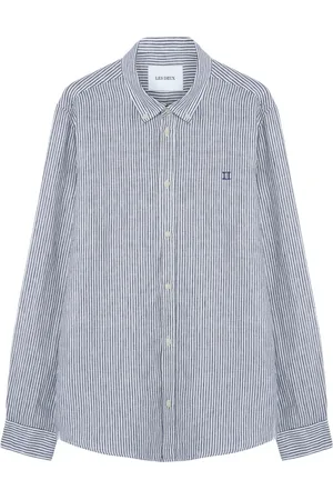 Les Deux Skjorte, Herre, Blå, S, Blå Button-Down Skjorte