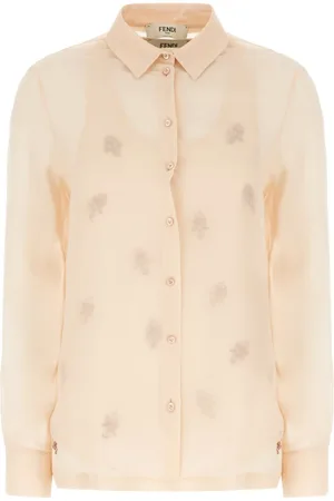Fendi Bluser & Skjorter, Dame, Lyserød, S, Uld, Stilfuld TOP til din garderobe
