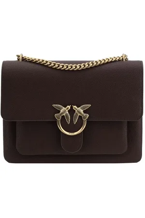 Pinko Taske, Dame, Rød, ONE SIZE, Uld, Love Skuldertaske med Love Bird
