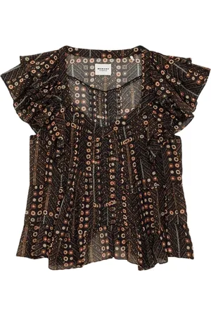 Isabel Marant Bluser & Skjorter, Dame, Sort, M, Bomuld, Sort Faded Bomuld Top
