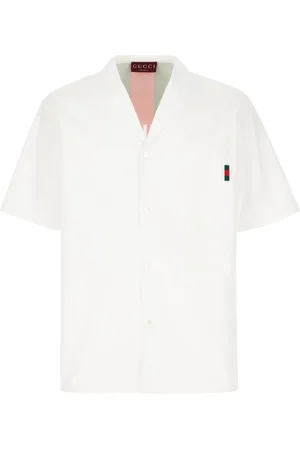 Gucci Skjorte, Herre, Hvid, M, Uld, Stilfulde Skjorter Samling