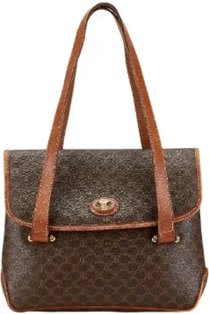 Céline Pre-owned, Dame, Brun, ONE SIZE, Tyl, Pre-owned Canvas celine-tasker