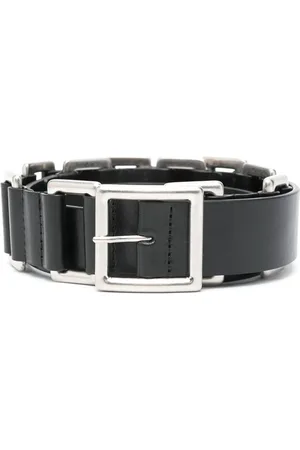 ANN DEMEULEMEESTER Tilbehør, Herre, Sort, 90 CM, Sort Ring Hardware Bælte
