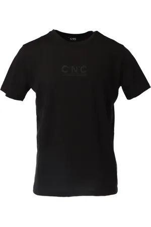 Costume National Top, Herre, Sort, S, Bomuld, Sort Trykt T-shirt - Forår/Sommer