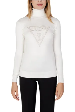 Guess Strik, Dame, Hvid, XS, Uld, LS TN Gisele Logo Sweater