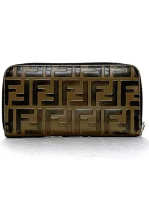 Fendi Pre-owned, unisex, Brun, ONE SIZE, Tyl, Pre-owned Laeder punge