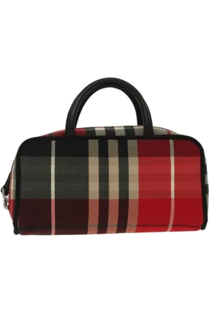 Burberry Pre-owned, Dame, Flerfarvet, ONE SIZE, Tyl, Pre-owned canvas håndtasker
