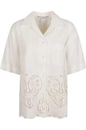 Stella McCartney Bluser & Skjorter, Dame, Hvid, 2XS, Bomuld, Hvid Skjorte til Kvinder