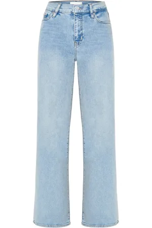 Frame Jeans, Dame, Blå, W30, Denim, Blå Vasket Denim Jeans