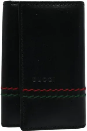 Gucci Pre-owned, unisex, Sort, ONE SIZE, Tyl, Pre-owned Laeder punge