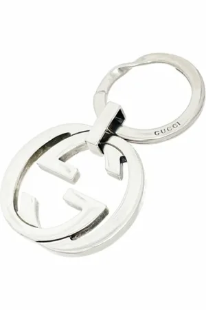 Gucci Pre-owned, unisex, Grå, ONE SIZE, Tyl, Pre-owned Solv ngleholdere