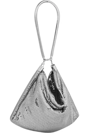 Paco rabanne Taske, Dame, Grå, ONE SIZE, Sølv Chainmail Lomme i Sølv