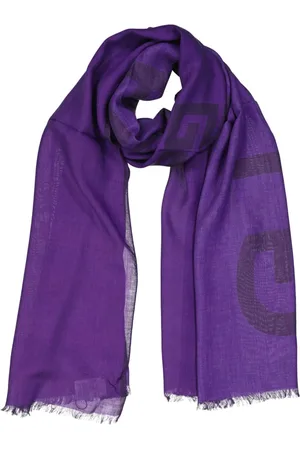 Givenchy Tilbehør, Dame, Lilla, ONE SIZE, Cashmere, Logo Tørklæde Herremode Tilbehør