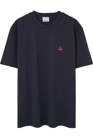 Isabel Marant Top, Herre, Blå, M, Blå Logo Broderet Skjorte