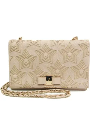 Salvatore Ferragamo Pre-owned, Dame, , ONE SIZE, Uld, Pre-owned Laeder skuldertasker