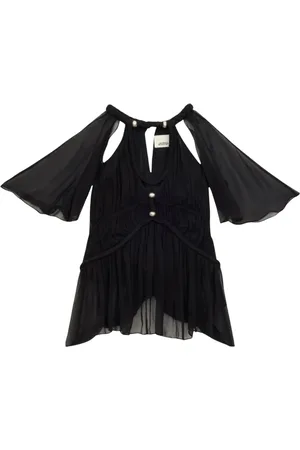 Isabel Marant Bluser & Skjorter, Dame, Sort, S, Silke Sort Top