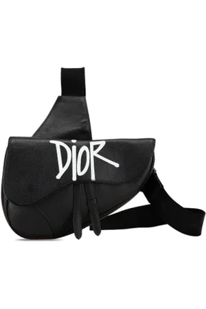 Dior Pre-owned, Dame, Sort, ONE SIZE, Uld, Pre-owned Laeder crossbody-tasker