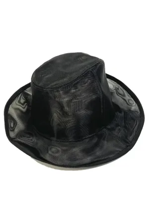 Fendi Pre-owned, Dame, Sort, ONE SIZE, Tyl, Pre-owned Stof hatte