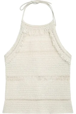 Isabel Marant Top, Dame, , S, Bomuld, Ecru Bomuld Top