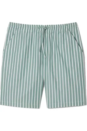 Lacoste Badetøj, Herre, Grøn, L, Uld, Afslappede Stribede Shorts