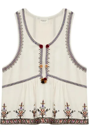 Isabel Marant Top, Dame, , M, Ecru Viskose Top