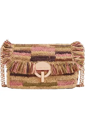 Vanessa Bruno Taske, Dame, Brun, ONE SIZE, Uld, Beige Spænde Taske
