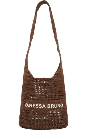 Vanessa Bruno Taske, Dame, Brun, ONE SIZE, Uld, Brun Logo Front Taske