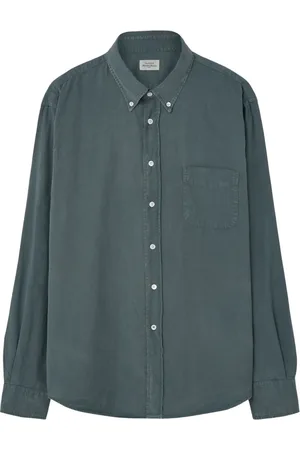 HARTFORD Skjorte, Herre, Grøn, L, Grøn Button Down Skjorte