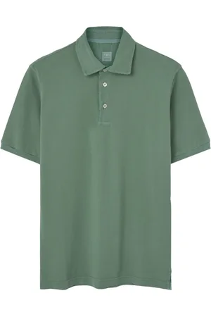 FEDELI Top, Herre, Grøn, L, Grøn Polo Pique T-shirts og Polos