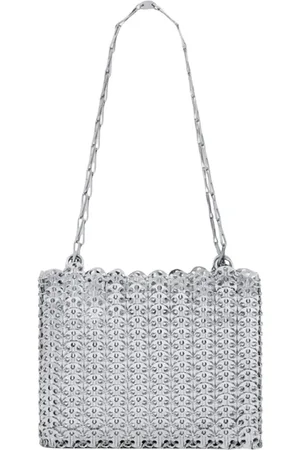 Paco rabanne Taske, Dame, Grå, ONE SIZE, Uld, Sølv 1969 Skuldertaske