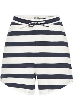 Ichi Shorts, Dame, Blå, 2XL, Uld, Stribede Shorts & Knickers Total Eclipse