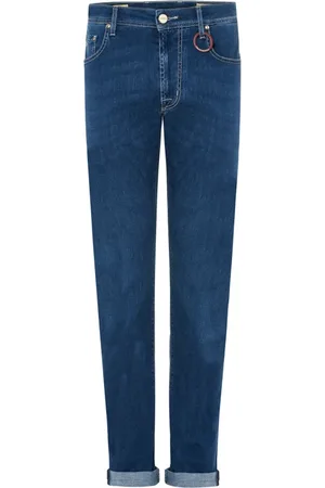 sartoria tramarossa Jeans, Herre, Blå, W36, Denim, Blå Vasket Denim Jeans