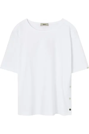 HERNO Top, Dame, Hvid, L, Ultra-blød hvid skjorte