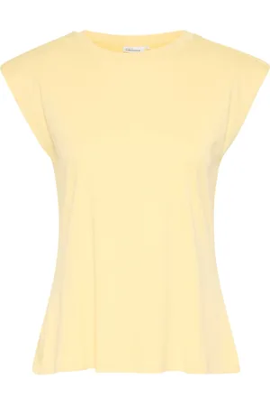 Karen by Simonsen Top, Dame, Gul, 2XS, Ærmeløs Top & T-shirt Chino Grøn