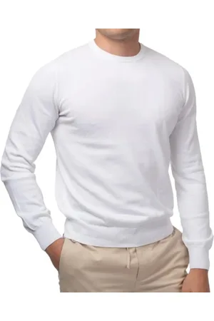 Gran Sasso Sweathshirts & Hoodies, Herre, Hvid, M, Hvid Sweater Kollektion
