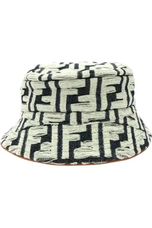 Fendi Pre-owned, Dame, Flerfarvet, ONE SIZE, Bomuld, Pre-owned Bomuld hatte