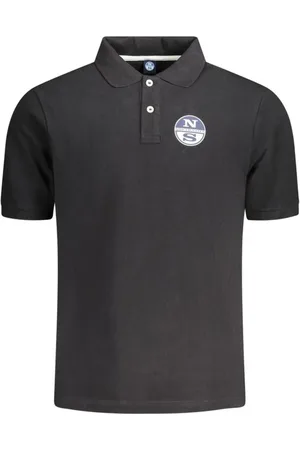 North Sails Top, Herre, Sort, S, Bomuld, Klassisk Sort Bomuldspolo