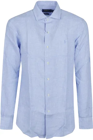 Ralph Lauren Skjorte, Herre, Blå, L, Sporty Langærmet Skjorte