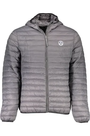 North Sails Jakke, Herre, Grå, 2XL, Uld, Grå Hættetrøje med Lommer