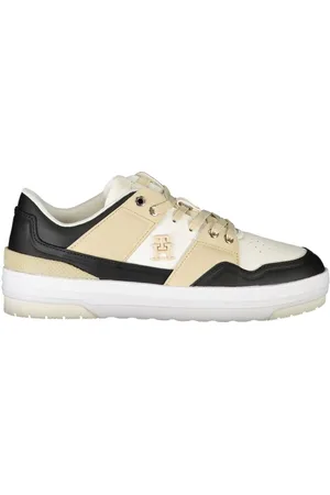 Tommy Hilfiger Sko, Dame, Flerfarvet, 41 EU, Læder, Hvid Læder Dame Sneaker Statement