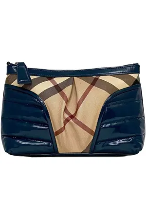 Burberry Pre-owned, Dame, , ONE SIZE, Tyl, Pre-owned Laeder clutches