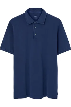 FEDELI Top, Herre, Blå, M, Blå Pique Polo Skjorter og Polos