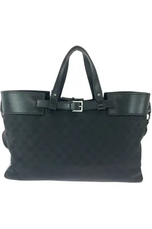 Gucci Pre-owned, Dame, Sort, ONE SIZE, Tyl, Pre-owned Canvas gucci-tasker