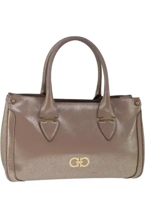 Salvatore Ferragamo Pre-owned, Dame, Gul, ONE SIZE, Uld, Pre-owned Laeder hndtasker