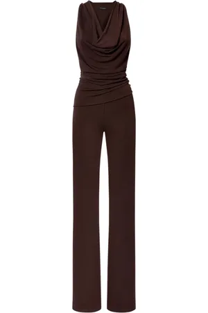 Andamane Jumpsuits & Playsuits, Dame, Brun, S, Brun jumpsuit med racerback design