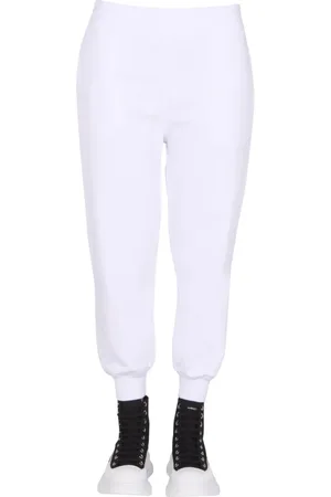 Alexander McQueen Bukser, Dame, Hvid, M, Bomuld, Jogging bukser