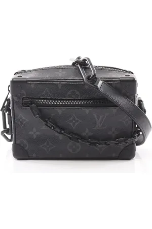 LOUIS VUITTON Pre-owned, Herre, Sort, ONE SIZE, Uld, Pre-owned Canvas crossbody-tasker
