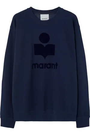 Isabel Marant Sweathshirts & Hoodies, Herre, Blå, M, Marineblå Printet Sweater