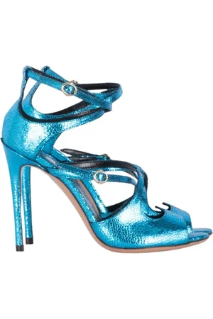 A.BOCCA Sko, Dame, Blå, 39 EU, Turkis Lamineret Sandal Two for Love