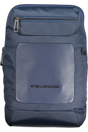 Piquadro Taske, Dame, Blå, ONE SIZE, Uld, Blå Skuldertaske med Lynlås Lukning